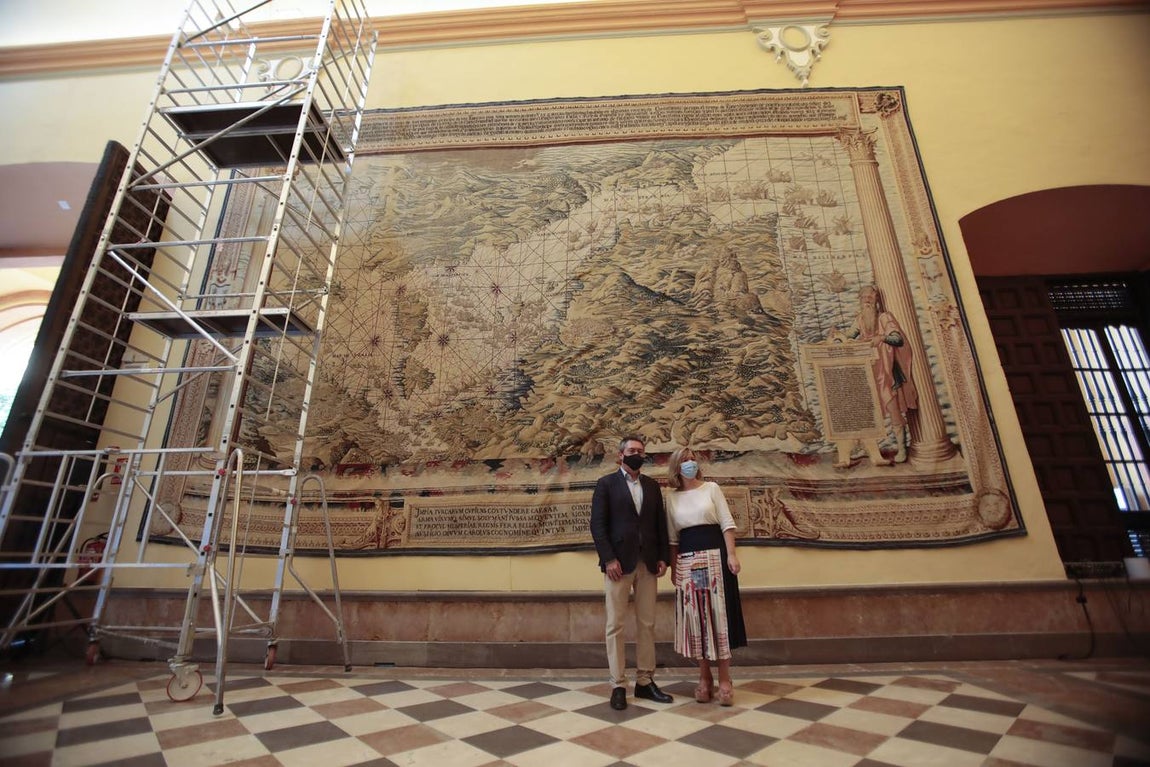 Vuelve a poder visitarse el Salón de los Tapices del Real Alcázar de Sevilla