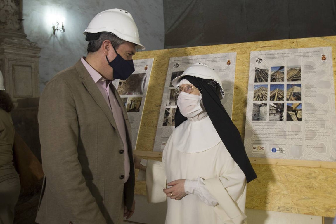El estado de las obras de restauración de la iglesia del convento Madre de Dios