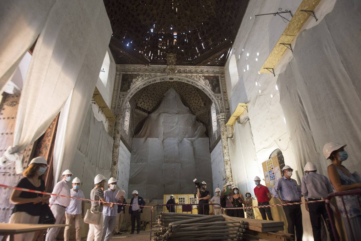 El estado de las obras de restauración de la iglesia del convento Madre de Dios