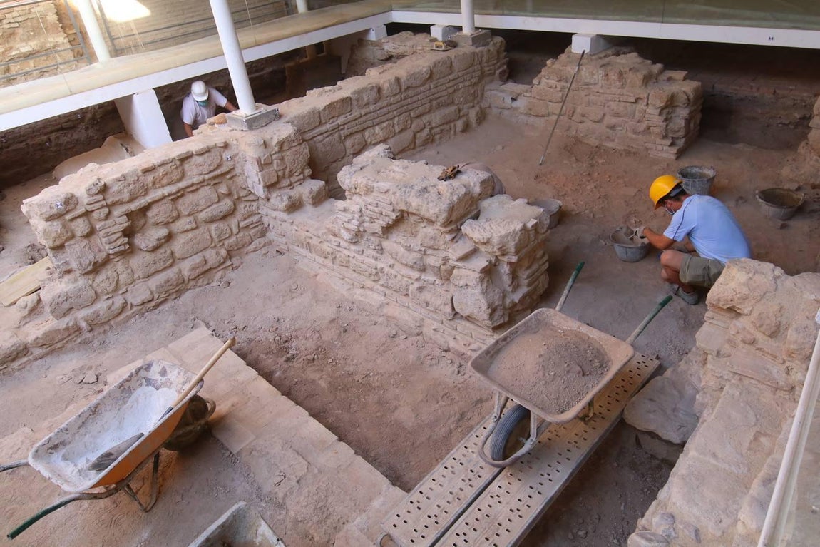 Las obras de rehabilitación de la Sinagoga, en imágenes