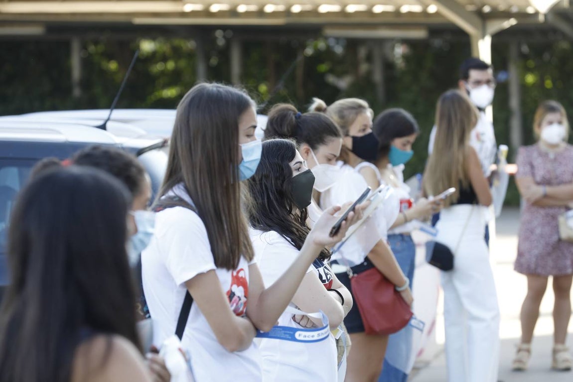 En imágenes, los test en la Escuela de Magisterio «Sagrado Corazón» de Córdoba