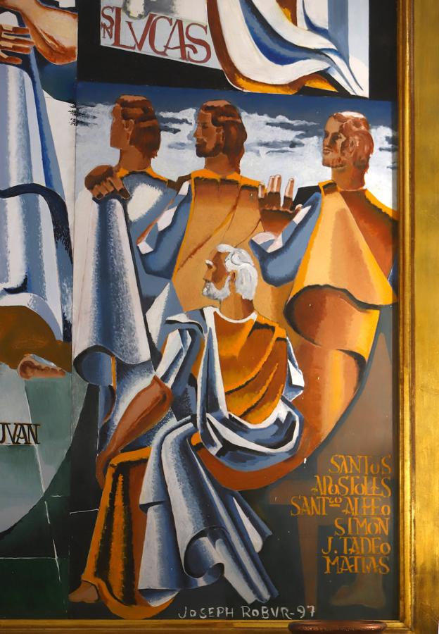 Las pinturas de José Rebollo para la iglesia de Jesús Divino Obrero de Córdoba, en imágenes