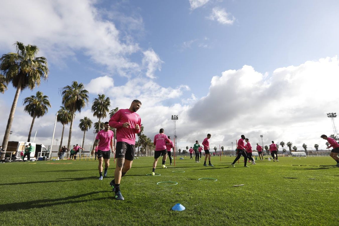 El primer día de Moussa Sidibé en el entreno del Córdoba CF, en imágenes