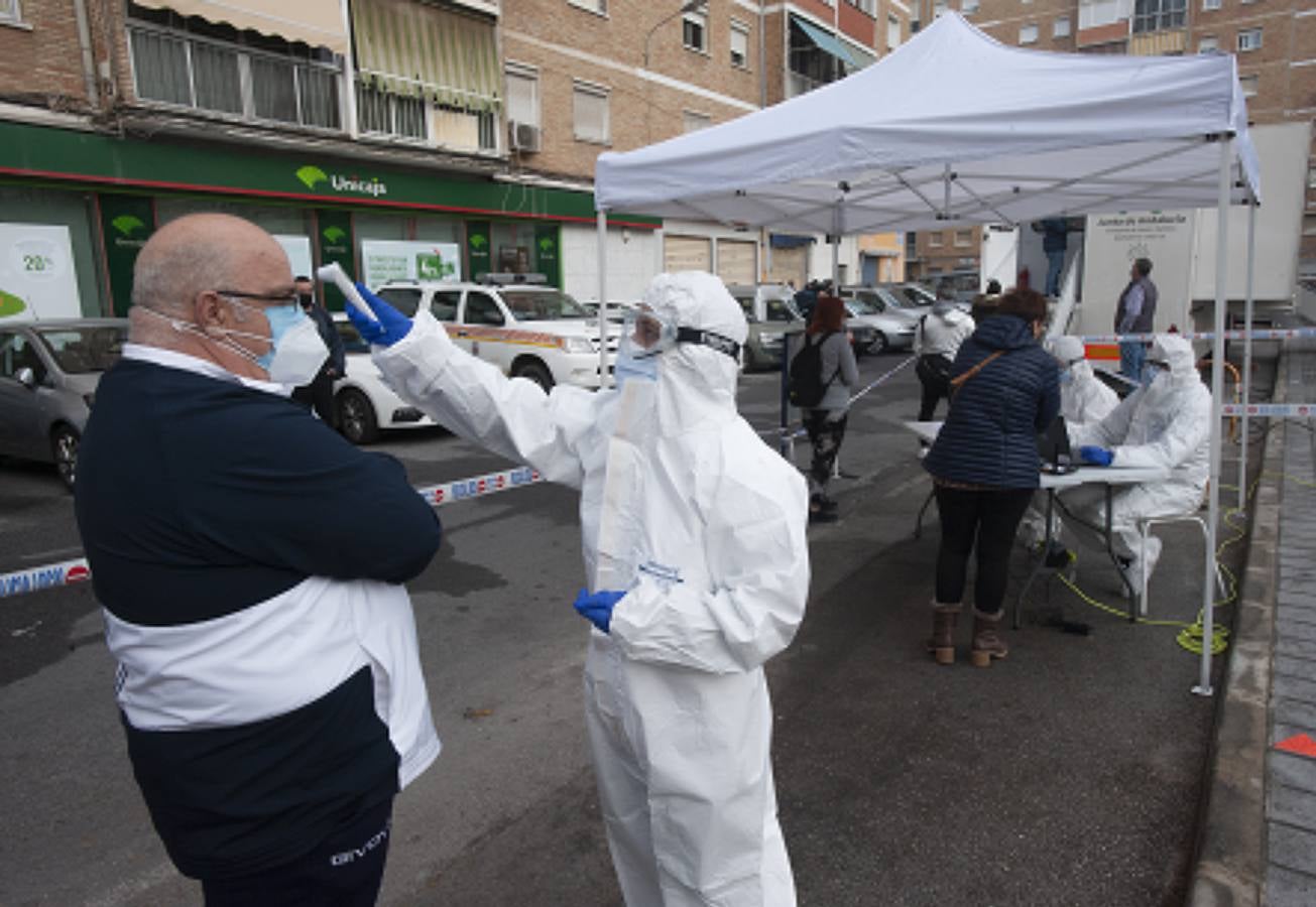 Cribado masivo en el barrio de La Luz de Málaga