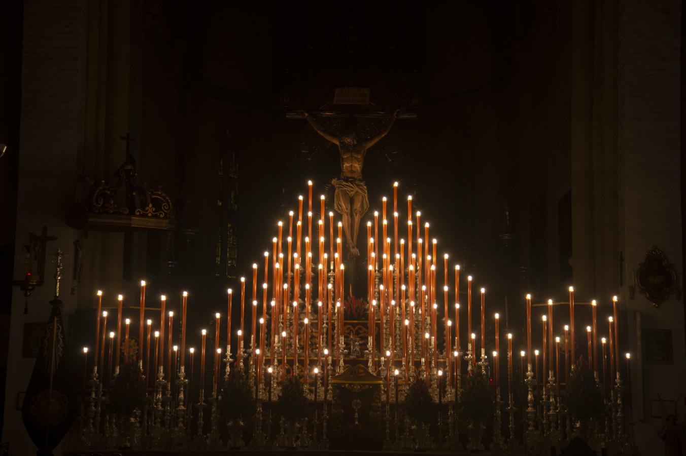 El altar de cultos del Cristo de las Almas de los Javieres