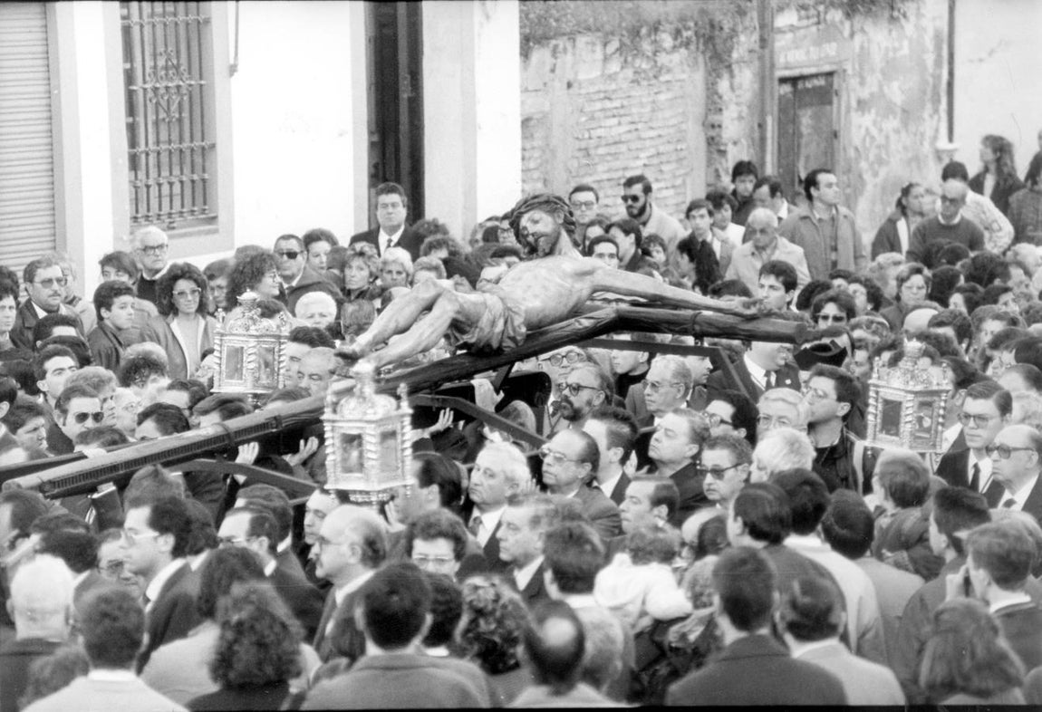 Vía crucis de la Hermandad de San Bernardo en 1988