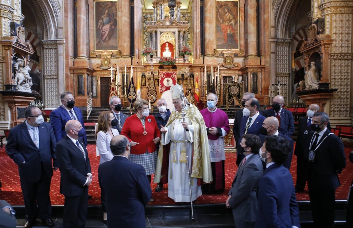 Semana Santa de Córdoba 2021 | Las imágenes del acto conjunto del Lunes Santo en la Catedral
