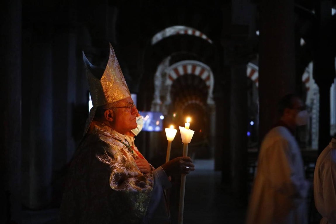 La Vigilia Pascual en la Catedral de Córdoba, en imágenes