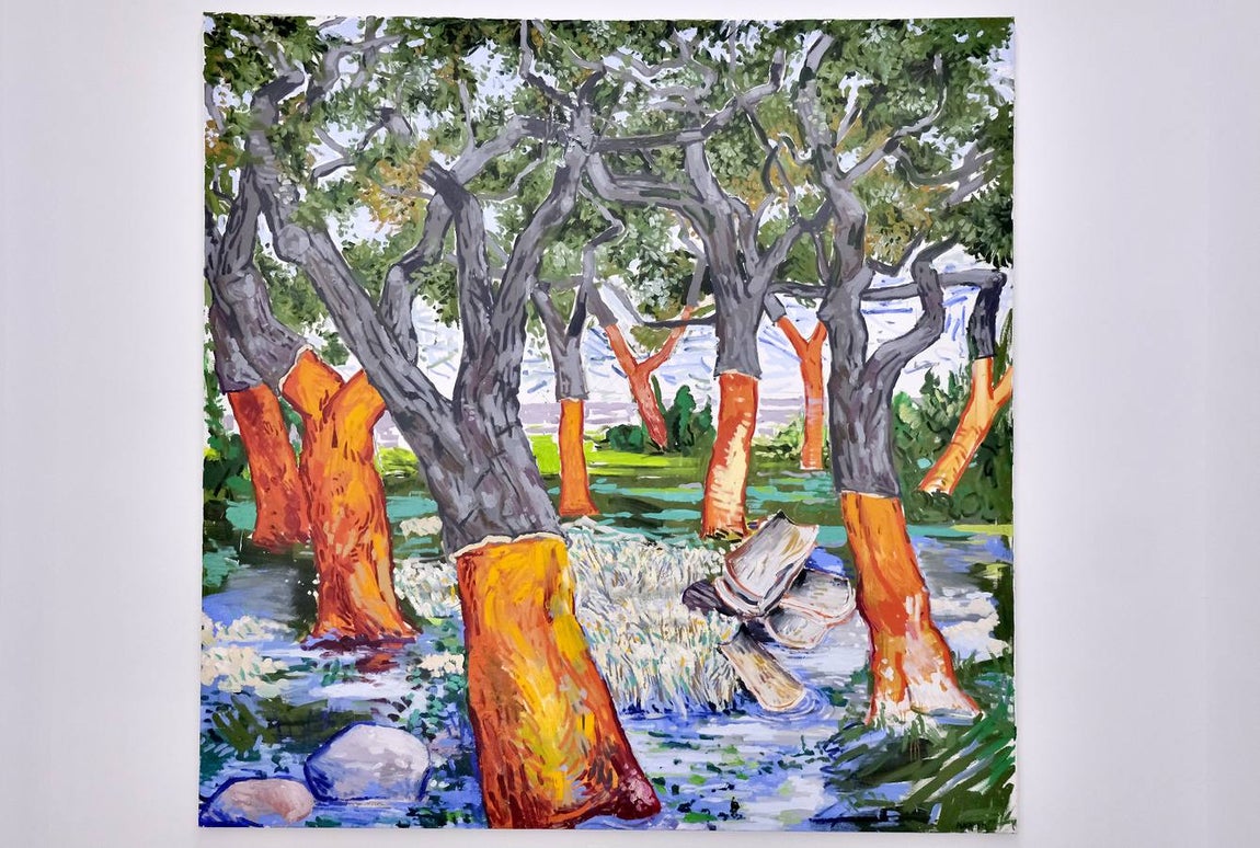 Inauguración de la muestra 'Experimentos con el paisaje' de Abraham Lacalle en el CAAC