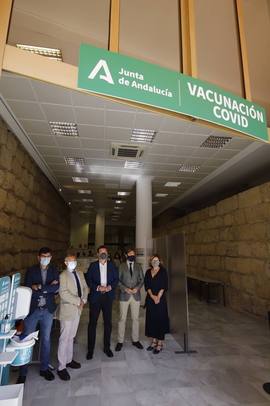 En imágenes, arranca la vacunación Covid en la sede del Ayuntamiento de Córdoba