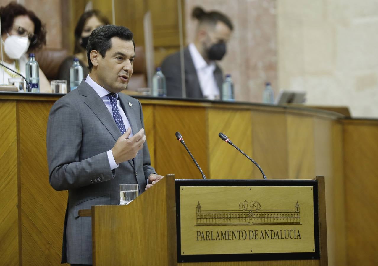 Pleno sobre el estado de la comunidad en el parlamento andaluz