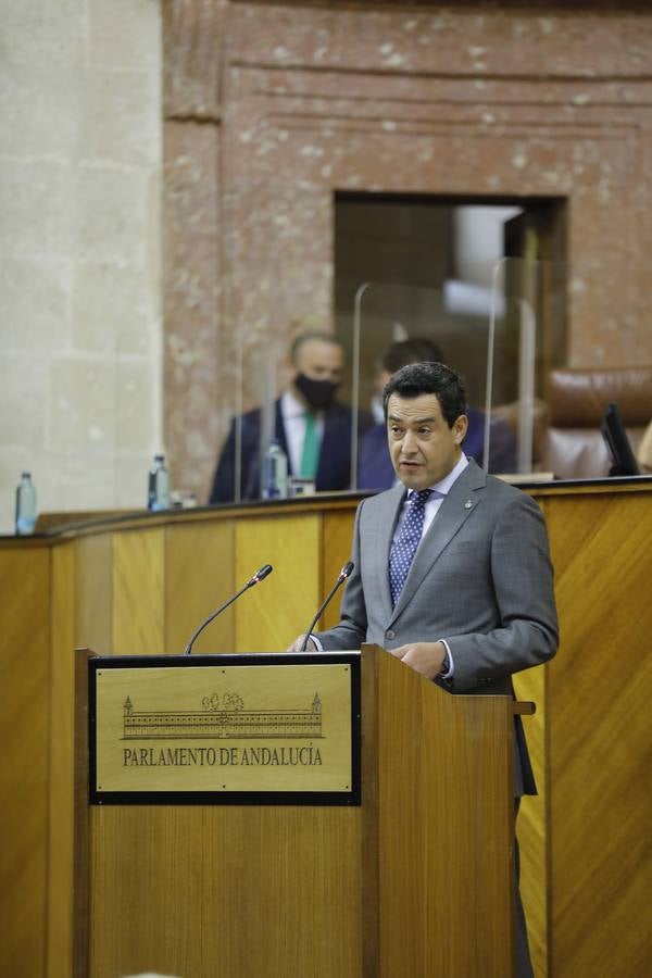 Pleno sobre el estado de la comunidad en el parlamento andaluz