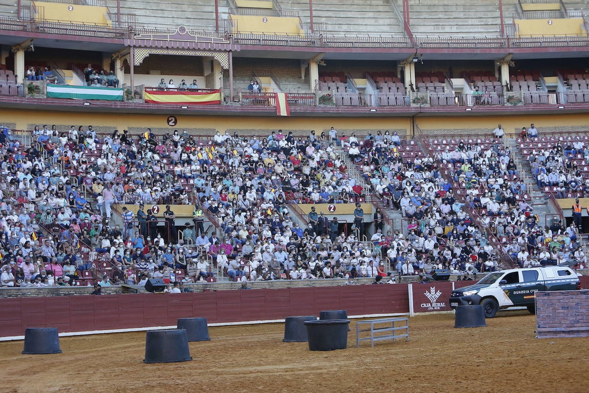 La exhibición de la Guardia Civil en la plaza de toros de Córdoba, en imágenes