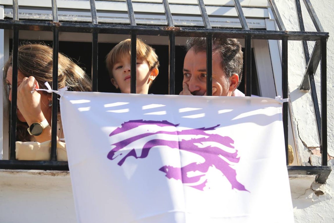 El Señor del Gran Poder, a su llegada a la parroquia de Nuestra Señora de la Candelaria