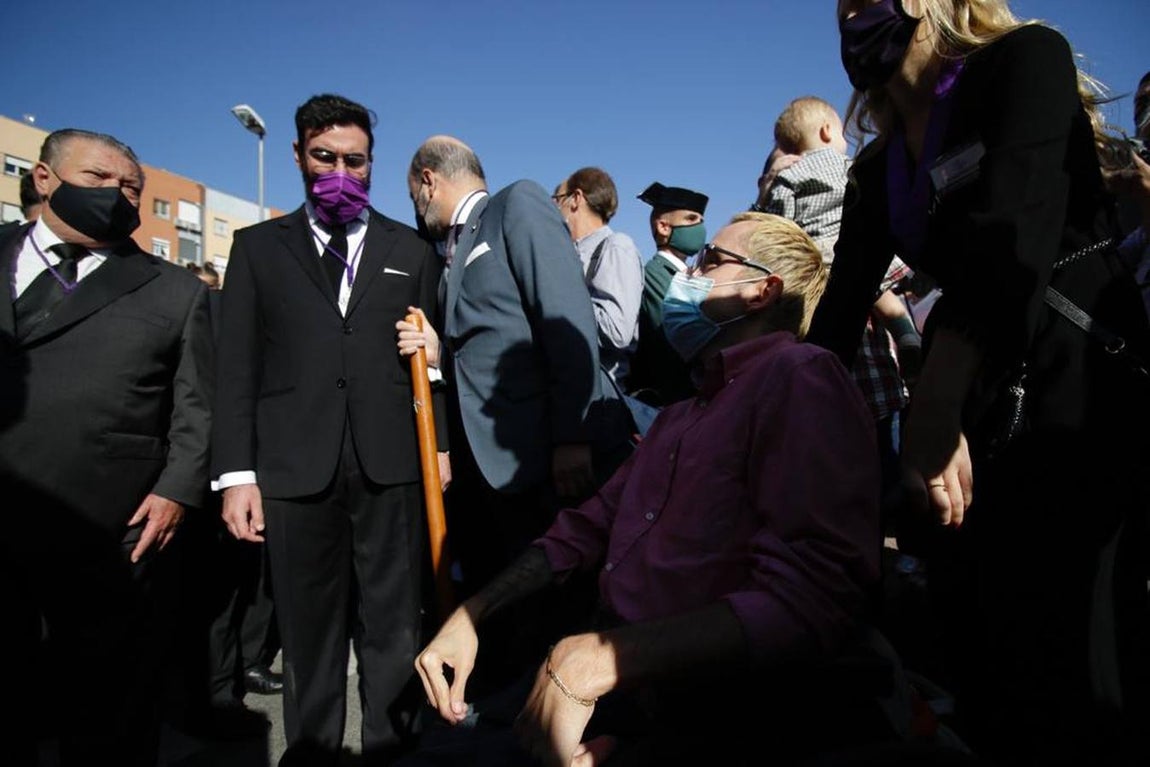El Señor del Gran Poder por las calles del barrio de la Romería y Santa Aurelia