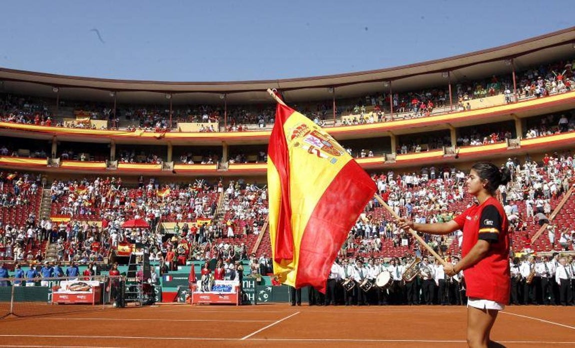 Rafa Nadal en la Copa Davis de 2011 en Córdoba, en imágenes