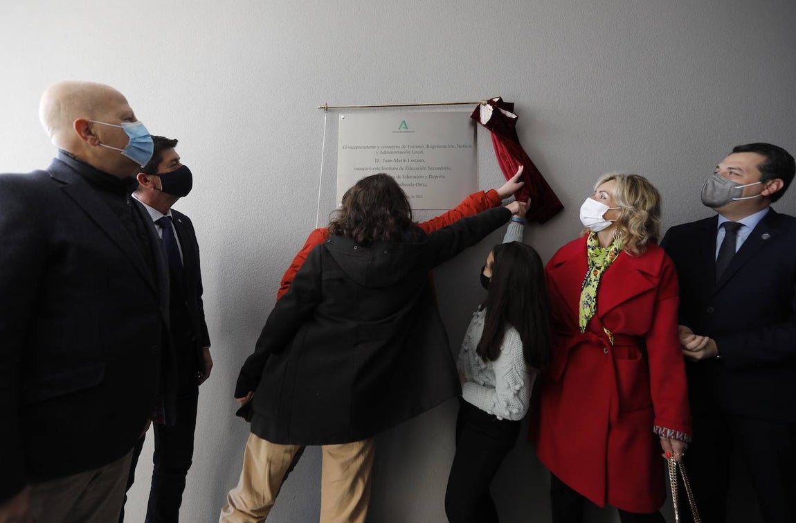 La inauguración del instituto de Miralbaida en Córdoba, en imágenes