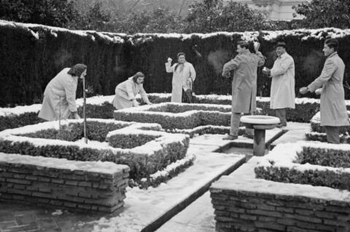 En imágenes, la insólita nevada que cayó sobre Málaga en 1954