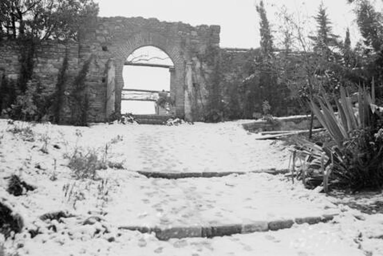 En imágenes, la insólita nevada que cayó sobre Málaga en 1954