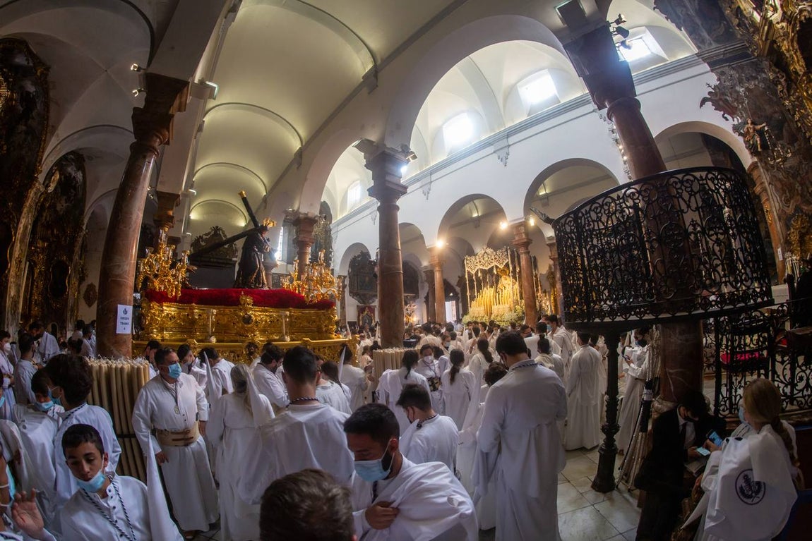 La hermandad de la Candelaria suspende su estación de penitencia en este Martes Santo de 2022. VANESSA GÓMEZ