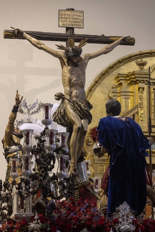 La hermandad del Cerro del Águila suspende su estación de penitencia en este Martes Santo de 2022. MANUEL GÓMEZ