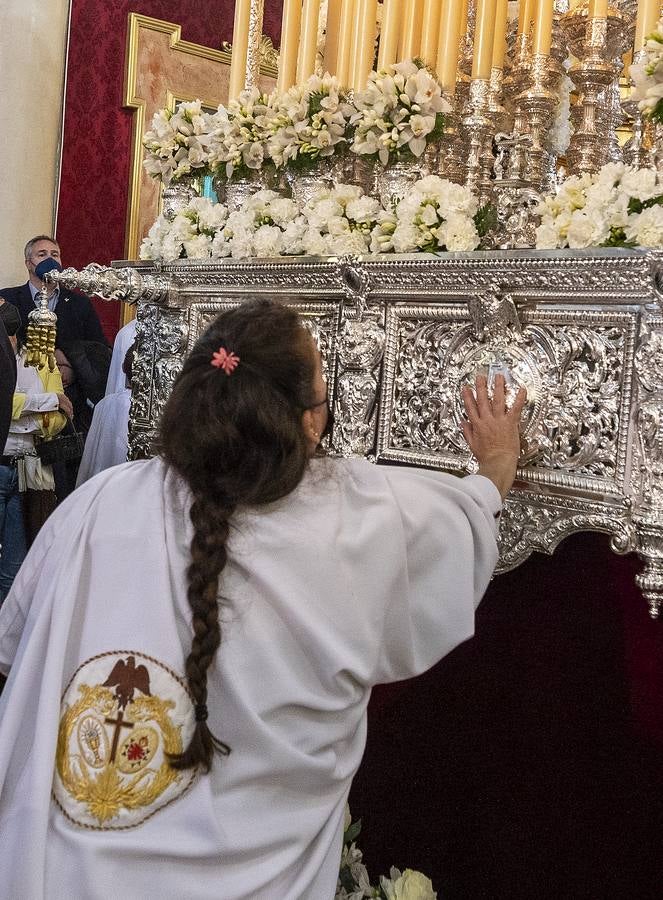 La hermandad del Cerro del Águila suspende su estación de penitencia en este Martes Santo de 2022. MANUEL GÓMEZ