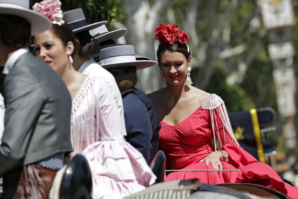 Ambiente durante el jueves en la Feria de Sevilla 2022. JUAN FLORES