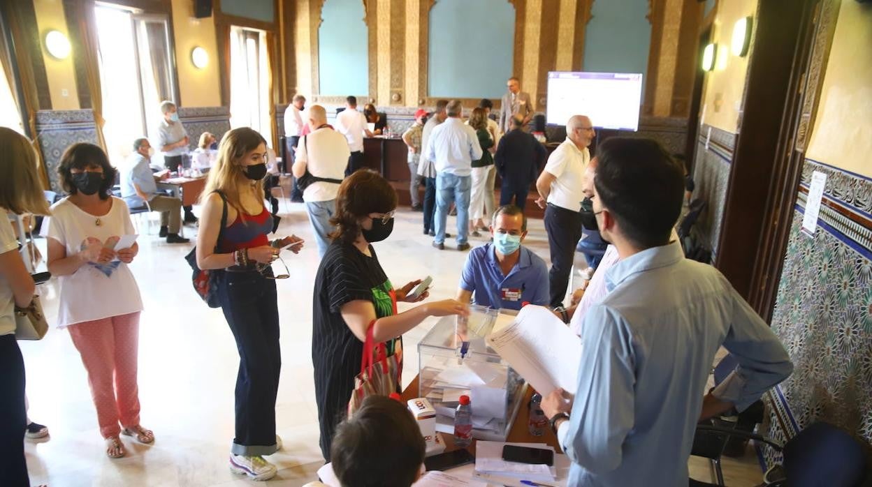 Las elecciones a rector en la Universidad de Córdoba, en imágenes