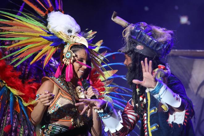 El espectacular pregón de India Martínez en el Carnaval de Cádiz, en imágenes