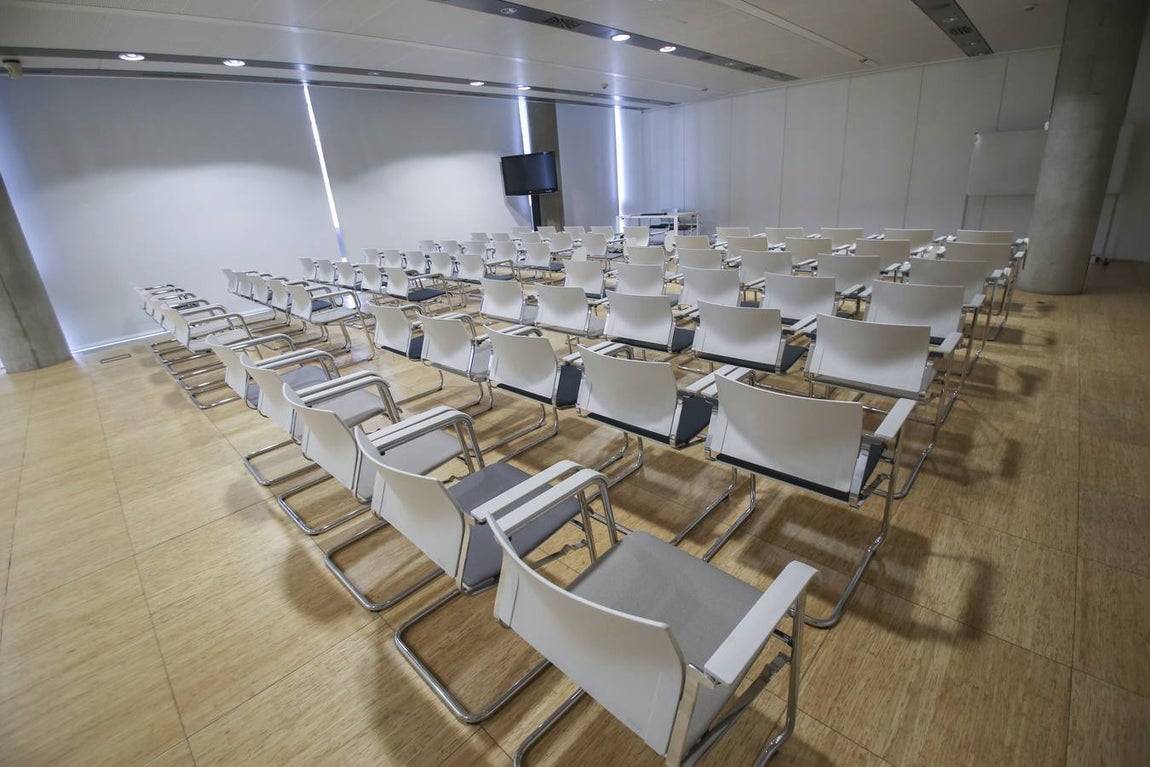 Visita al interior de la futura Ciudad de la Justicia de Sevilla