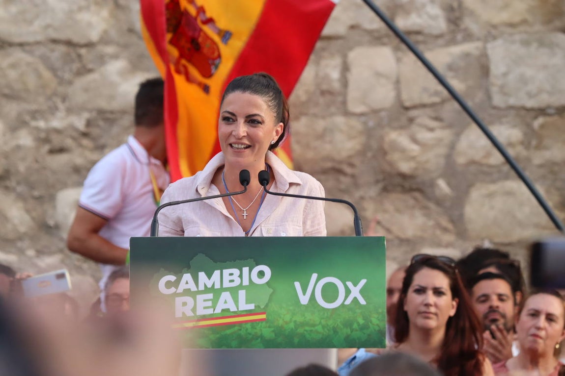 El mitin de Vox en Lucena, en imágenes