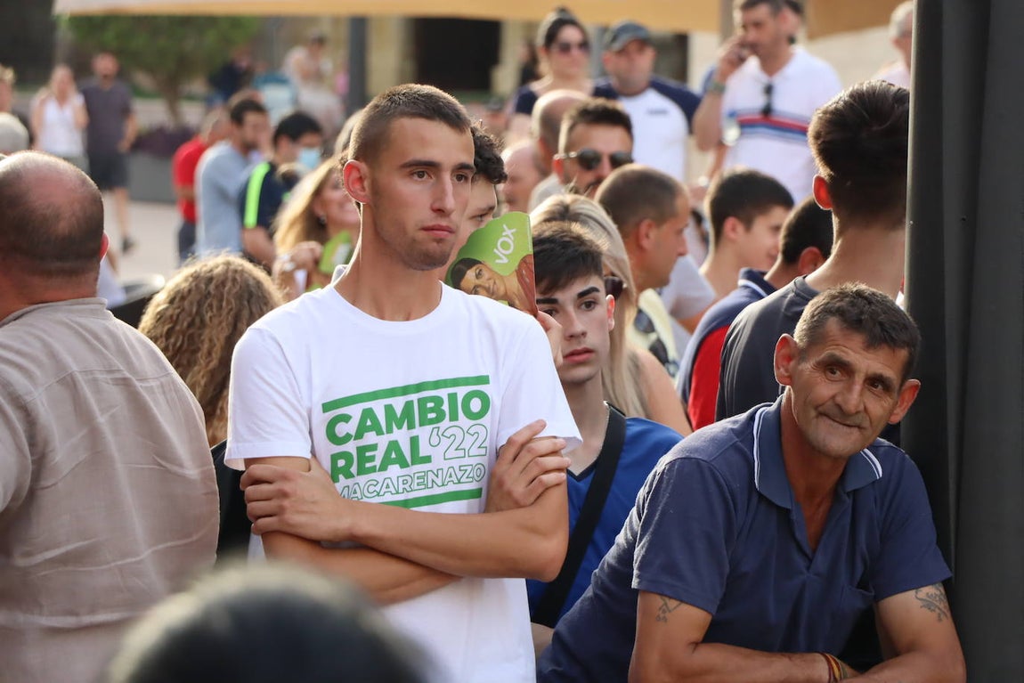 El mitin de Vox en Lucena, en imágenes