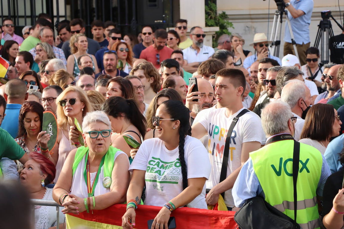 El mitin de Vox en Lucena, en imágenes