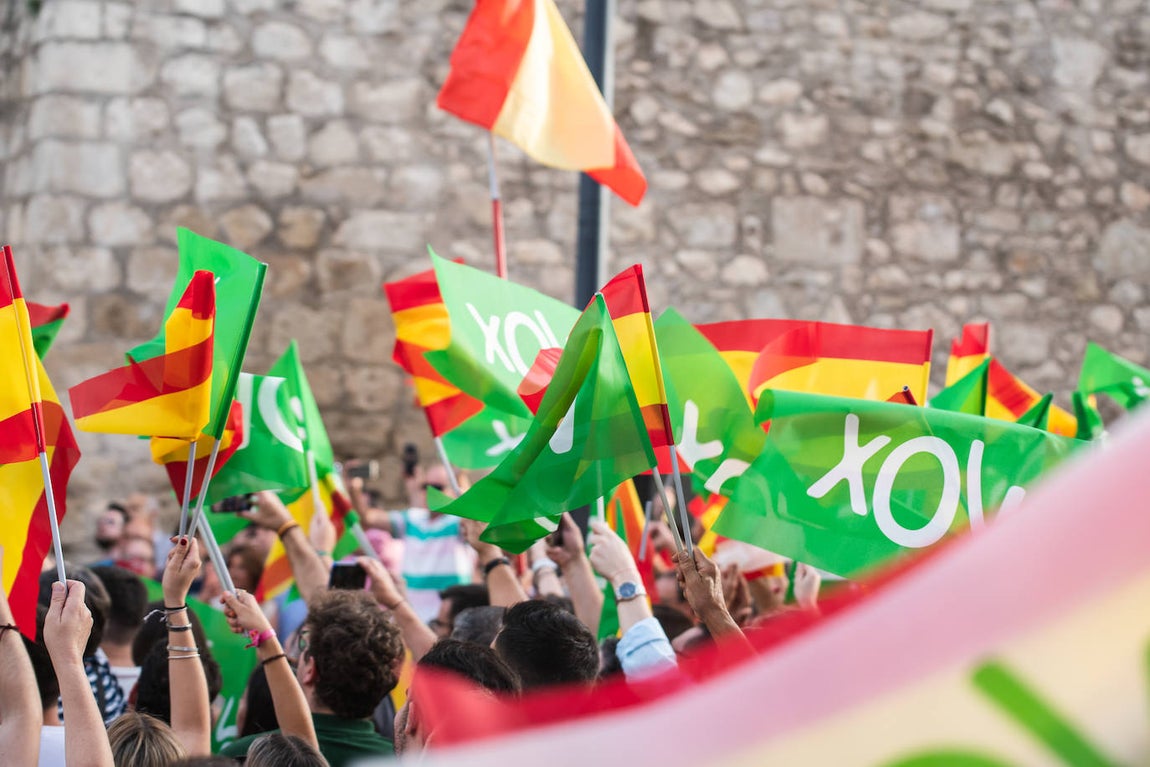 El mitin de Vox en Lucena, en imágenes