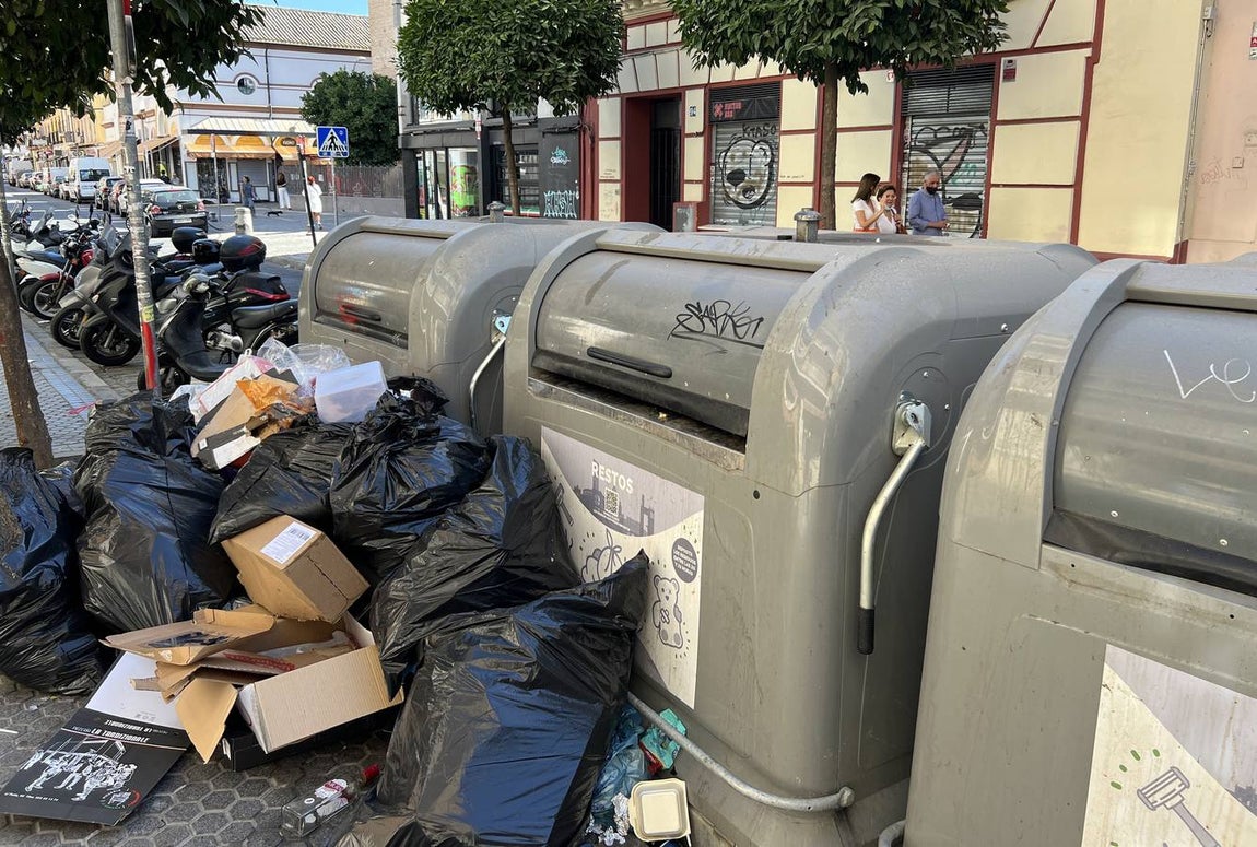 La suciedad inunda las calles de Sevilla