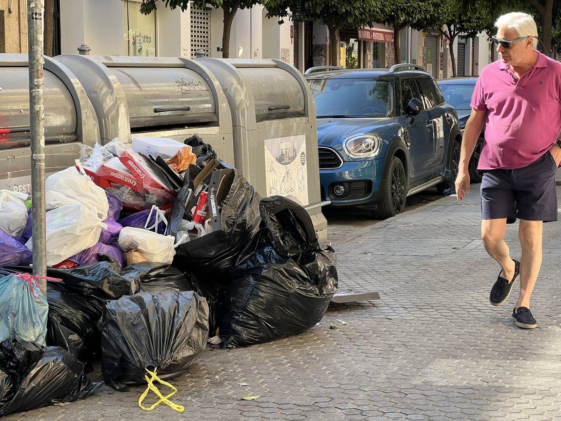 La suciedad inunda las calles de Sevilla