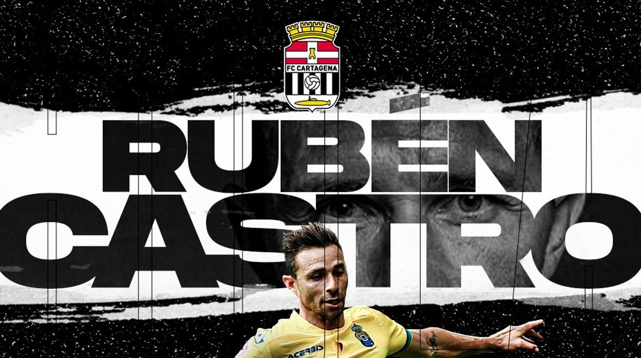 El FC Cartagena anuncia el fichaje de Rubén Castro