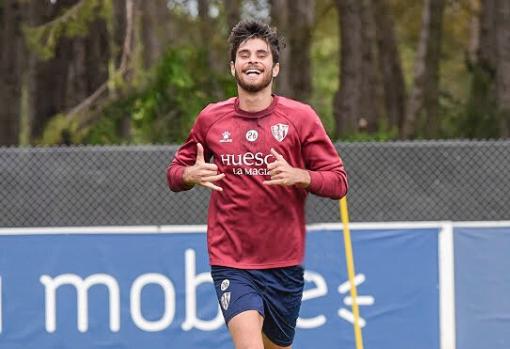 Kike Hermoso, en una sesión de entrenamiento el pasado mes de mayo