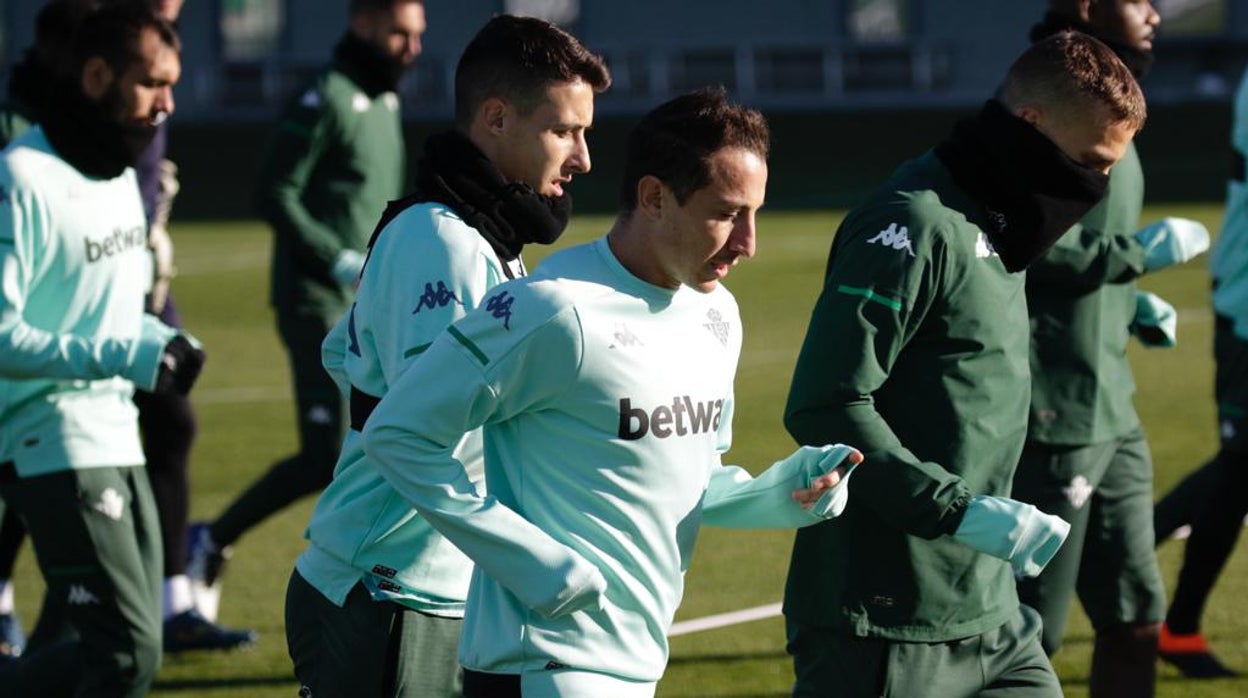 Tello y Guardado, en la sesión de este miércoles