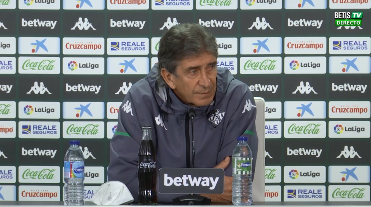 Manuel Pellegrini, entrenador del Real Betis