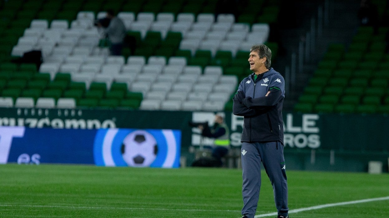 Pellegrini, durante el Real Betis-Real Sociedad de la Copa del Rey