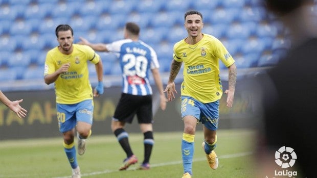 Los goles de Rober van asociados a victorias de la UD Las Palmas