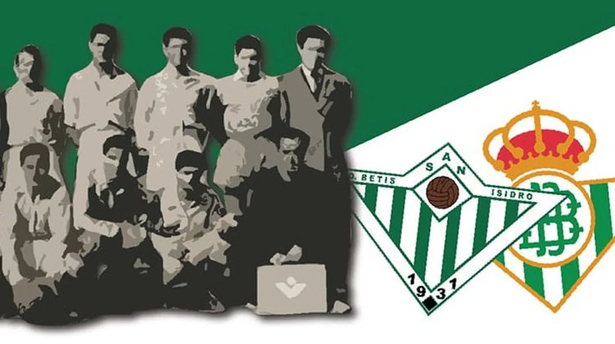 El escudo del Betis San Isidro, inspirado en el actual del Real Betis Balompié