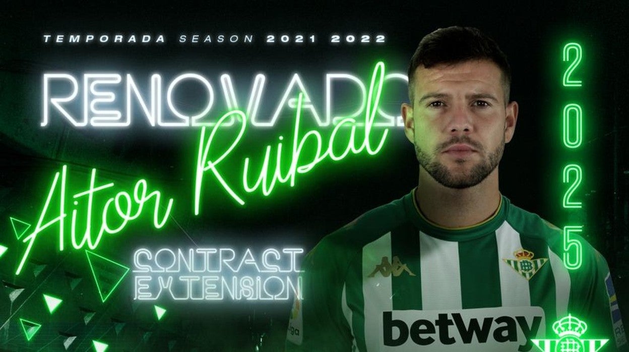 Aitor Ruibal renueva con el Betis hasta 2025