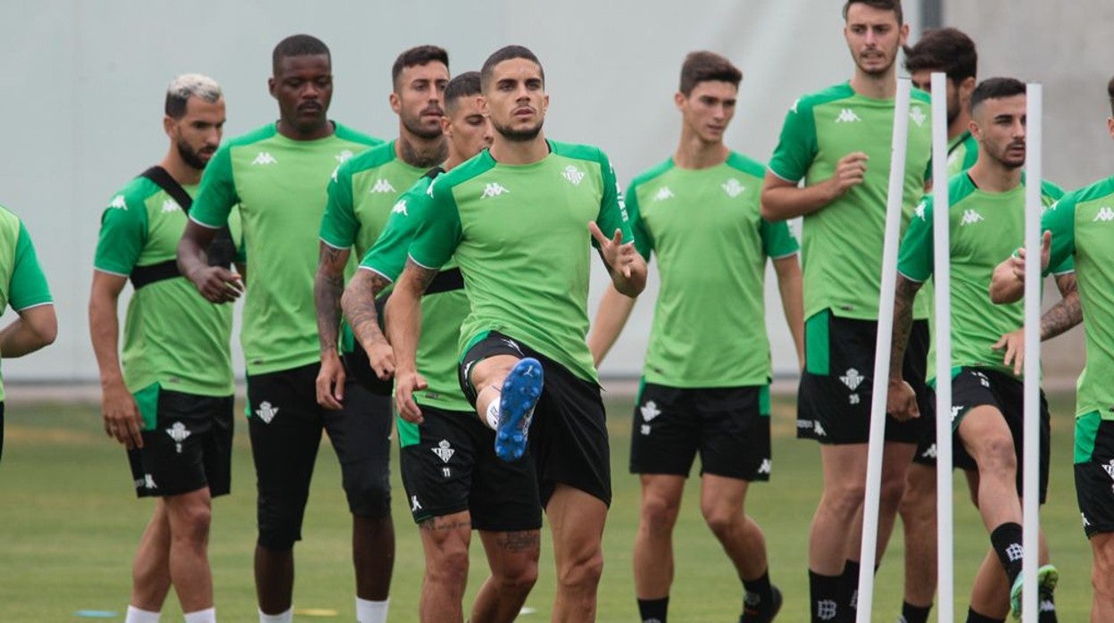 Marc Bartra en un entrenamiento de esta pretemporada
