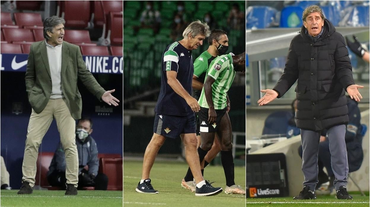 Pellegrini se dirige a sus jugadores en un entrenamiento en la ciudad deportiva