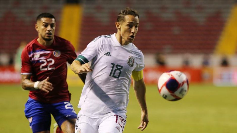 Andrés Guardado, titular en la victoria de México ante Costa Rica (0-1)