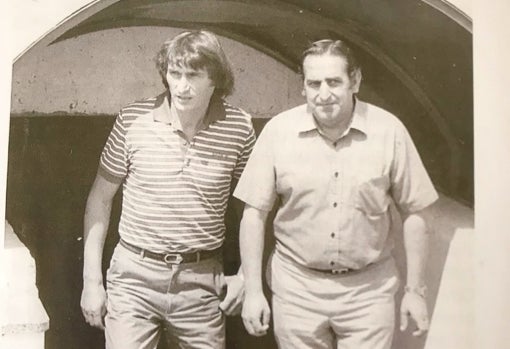 Antal Dunai y Pedro Buenaventura, en 1982