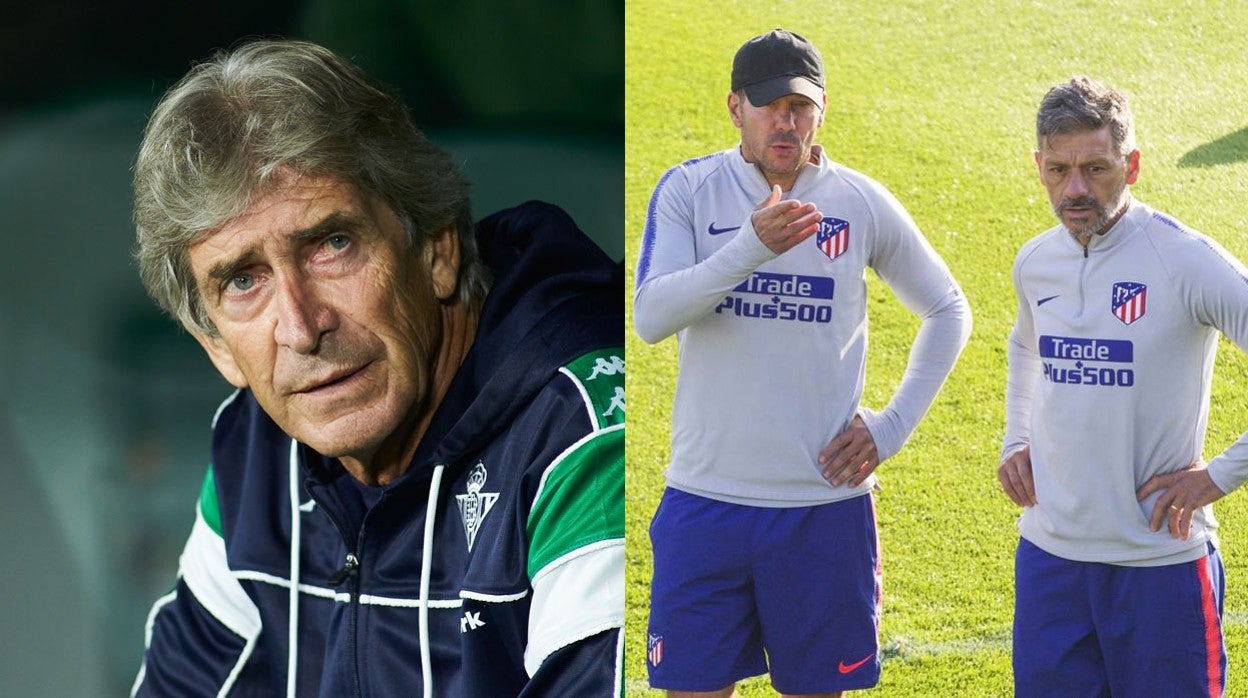 Pellegrini, Simeone y Nelson Vivas