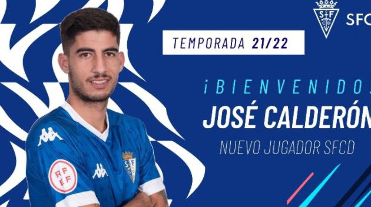 Calderón posa como nuevo jugador del conjunto gaditano